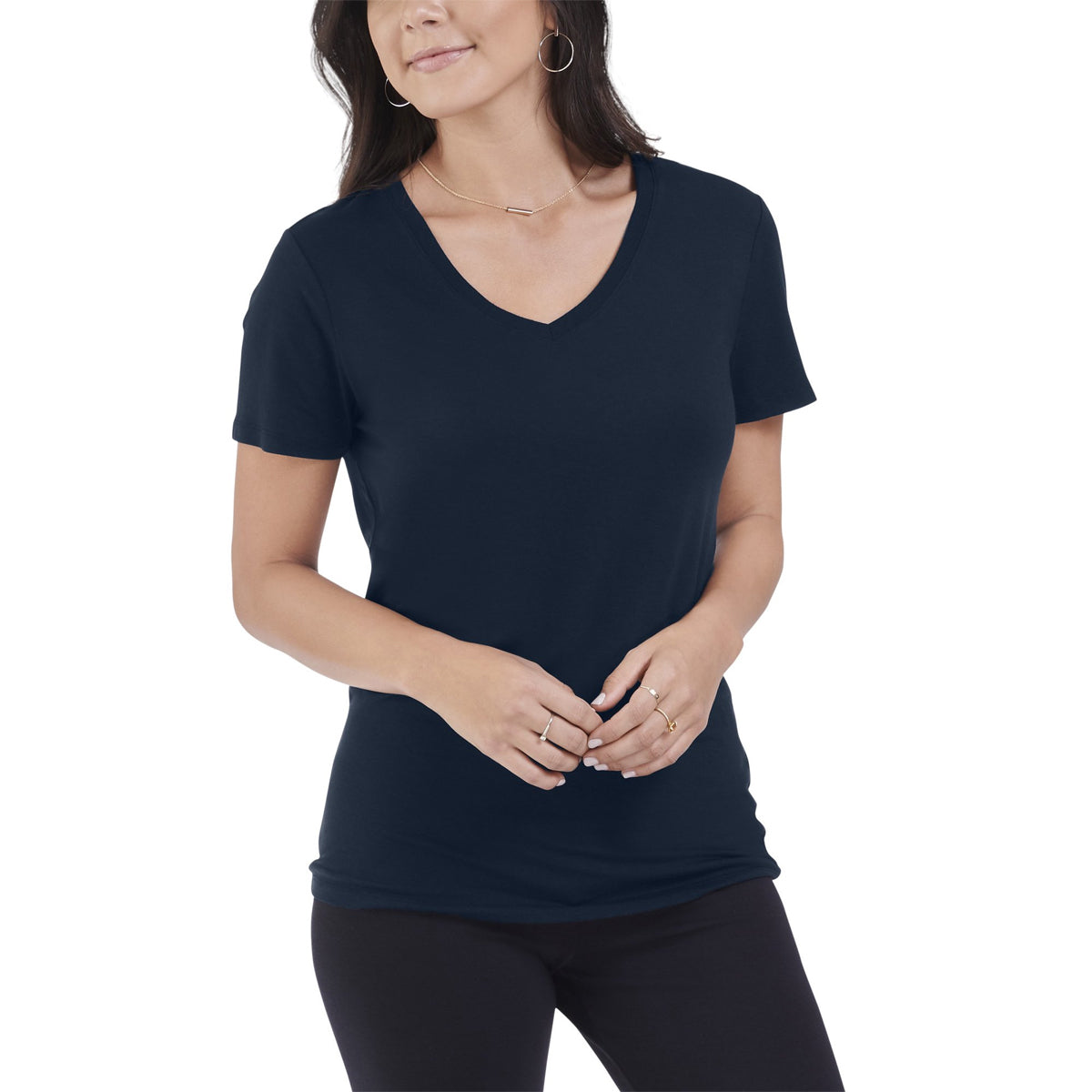 Seek No Further Women’s Short Sleeve T Shirt Ruched Top Plus Size