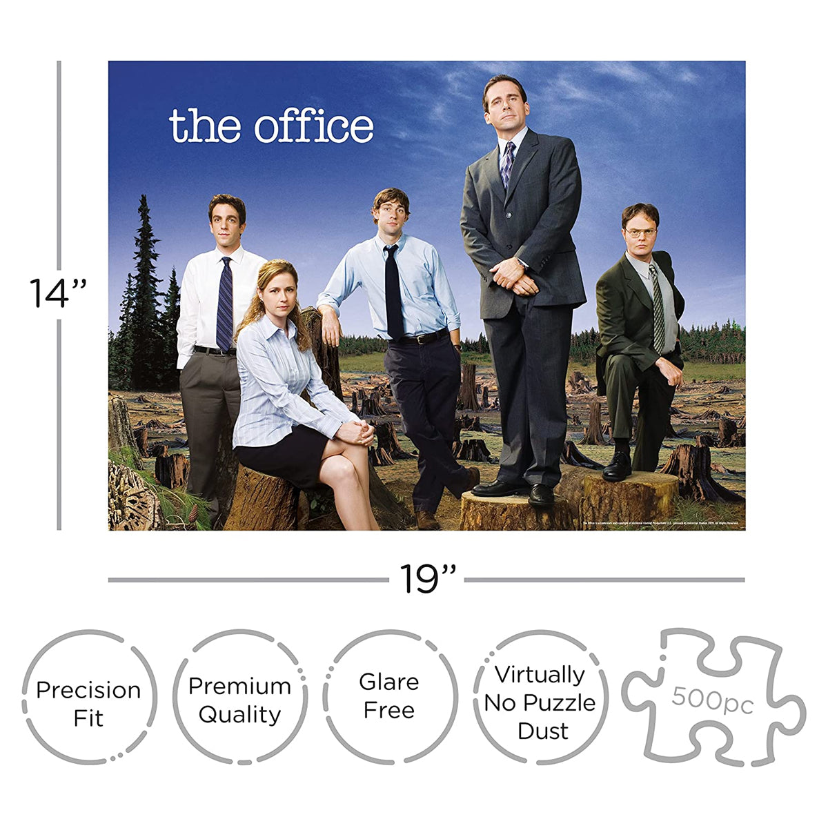 Aquarius 500pc The Office TV Show 14 x 19” Forest Jigsaw Puzzle