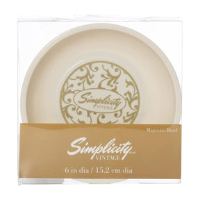 Simplicity 6” Magnetic Sewing Bowl Pin Dish With Vintage Pattern