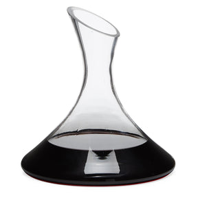 40.6oz Modern Clear Glass Wine Aerating Easy Pour Decanter