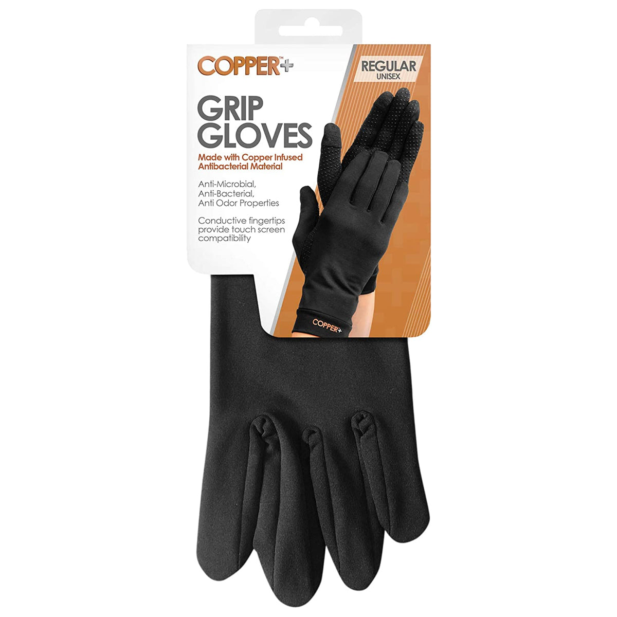 Copper+ Grip Gloves – Nonslip Textured, Touchscreen Compatible
