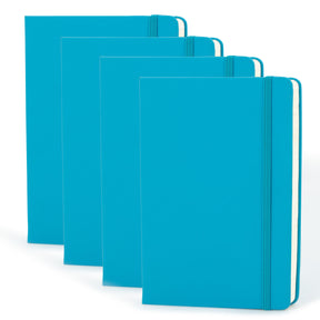 4pk Simply Genius 192pg Leatherette A5 Dot Journal – 5.7” x 8.4”