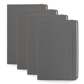 4pk Simply Genius 192pg Leatherette A5 Dot Journal – 5.7” x 8.4”