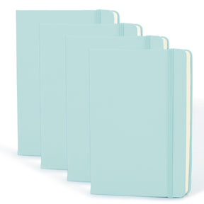 4pk Simply Genius 192pg Leatherette A5 Dot Journal – 5.7” x 8.4”