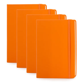 4pk Simply Genius 192pg Leatherette A5 Dot Journal – 5.7” x 8.4”