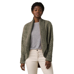 Prana Single Button Cardigan Sweater – Wool & Acrylic Knit