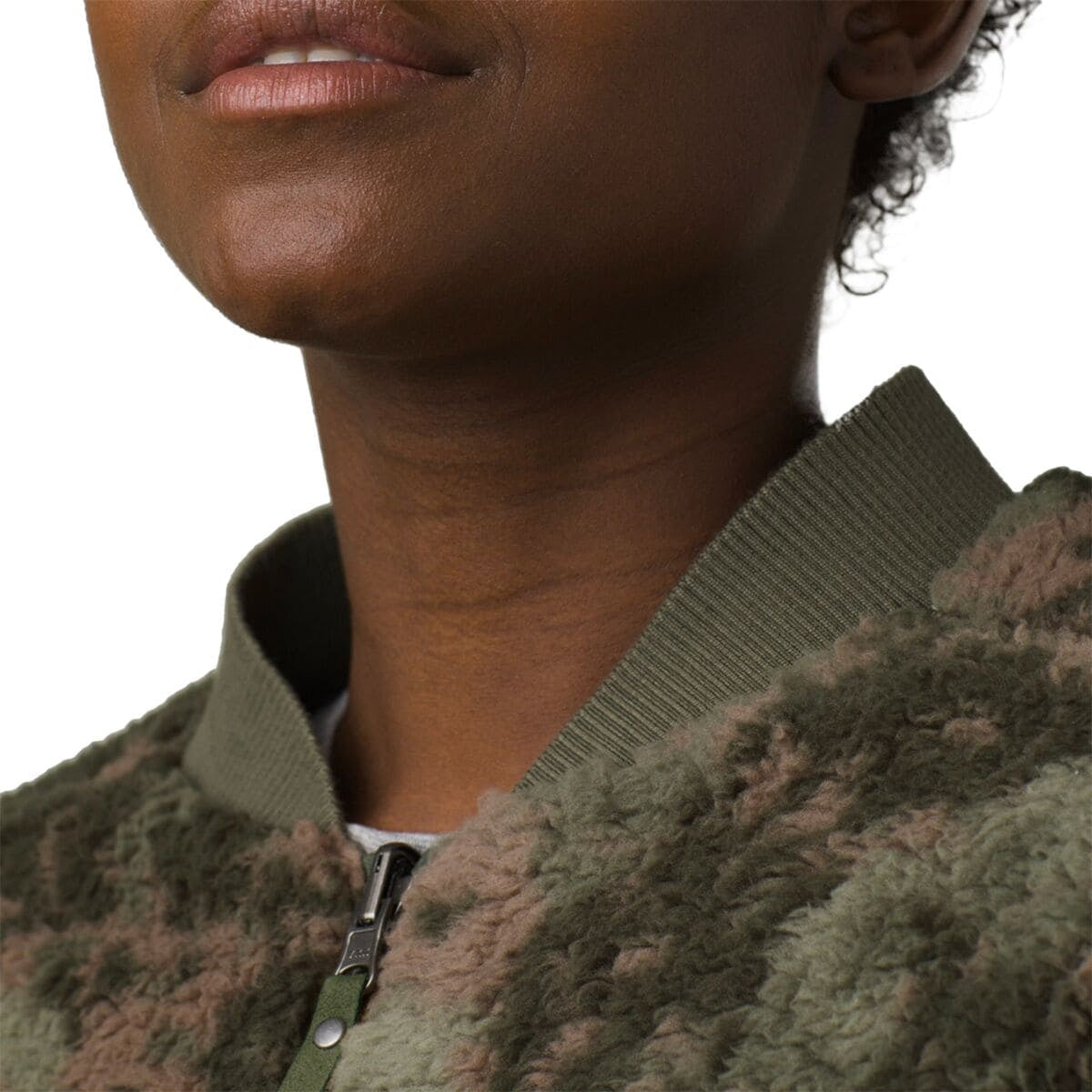 Prana 2-In-1 Reversible Fleece Women’s Zipper Bomber Jacket