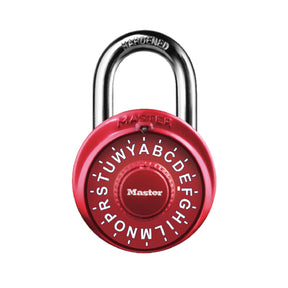Master Lock Pre-Set Letter Combination Lock- For Cabinets and Lockers