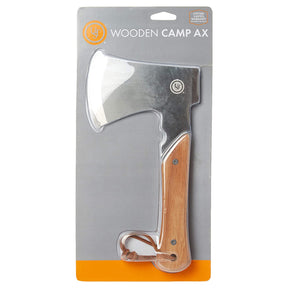 UST Wooden Camp Ax – Compact Size Axe, Stainless Steel Blade