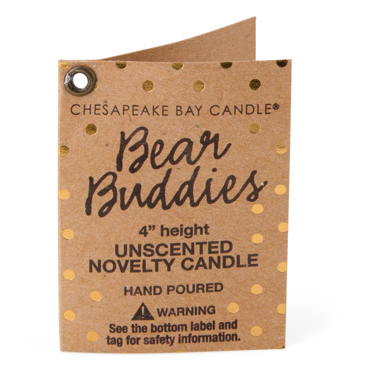 Chesapeake Bay Bear Buddies Teddy Bear Candle – 9oz, Unscented