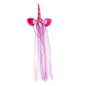 6pk Unicorn Headband With Chiffon Mane – Magical Dress Up!
