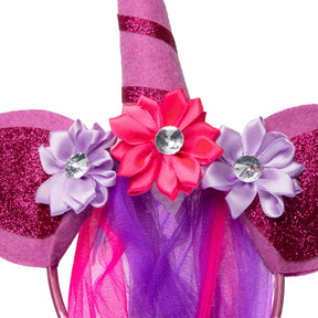 6pk Unicorn Headband With Chiffon Mane – Magical Dress Up!