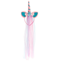 Barry-Owen Co Unicorn Headband, Chiffon Mane – Magical Dress-Up!