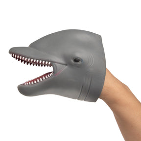 12pk Dolphin Hand Puppet Toy - Soft & Flexible, Fun Party Favor