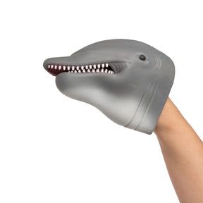 12pk Dolphin Hand Puppet Toy - Soft & Flexible, Fun Party Favor