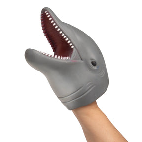 12pk Dolphin Hand Puppet Toy - Soft & Flexible, Fun Party Favor