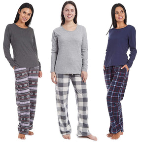 Women's microfleece sales pajama set
