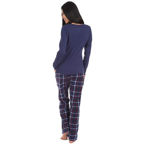 2pc Cherokee Women’s Pajamas Set – Scoop Top, Micro Fleece Pants