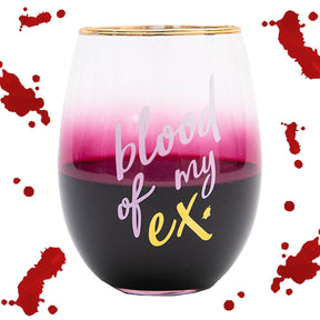 Grasslands Road "Blood Of My Ex" Stemless Wine Glass – 18 Ounce