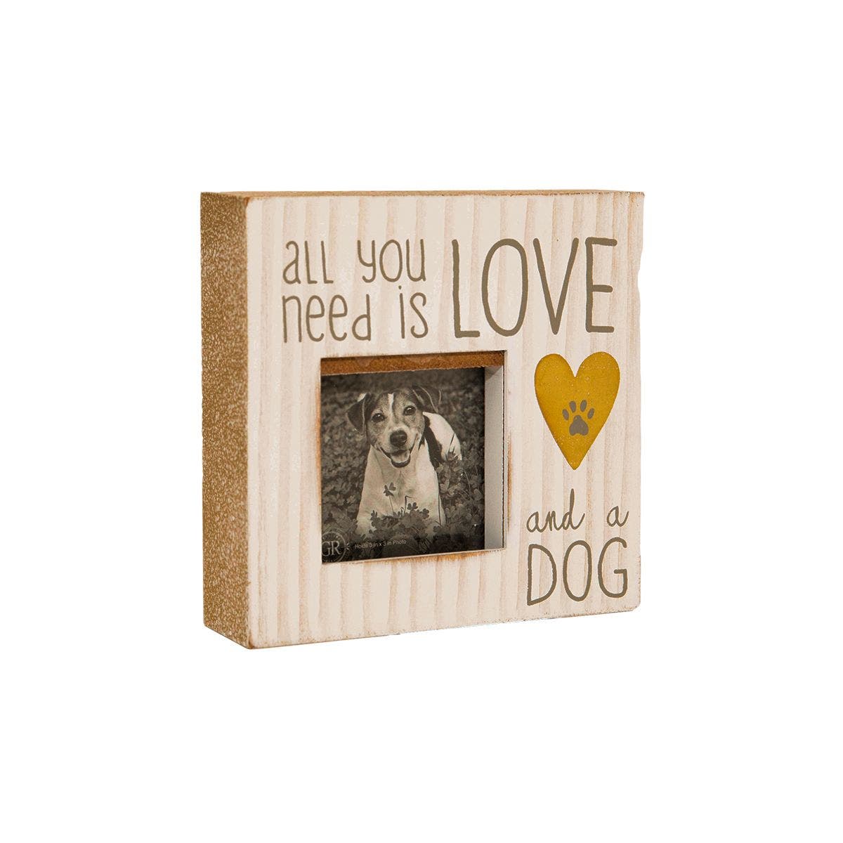 All You Need Is Love Wooden Pet Frame – Standing Or Wall Display