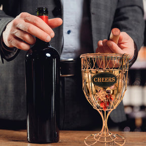 Wine Glass Goblet Cork Collector – Neat Holder, Stylish Décor