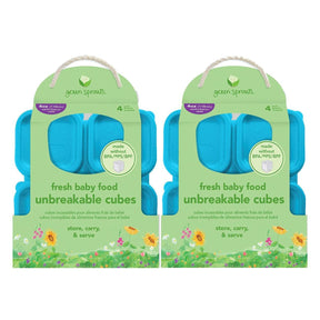8pk Fresh Baby Food Unbreakable Cubes With Trays – Store & Serve