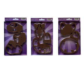 3pc Giant 3D Cookie Cutters – Make Animal Designs That Stand Up!