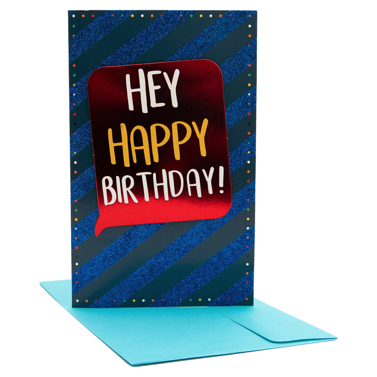 PaperCraft Handmade Birthday Card w- Envelope – Hey Happy Birthday