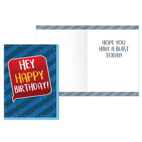 PaperCraft Handmade Birthday Card w- Envelope – Hey Happy Birthday