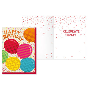 PaperCraft Handmade Kids Birthday Card – Colorful Balloons