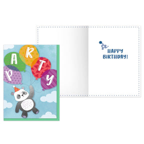 PaperCraft Handmade Kids Birthday Card – Panda Party