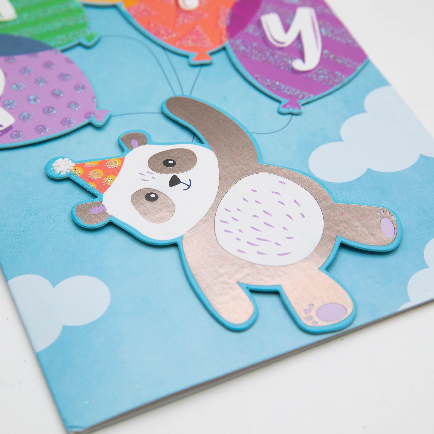 PaperCraft Handmade Kids Birthday Card – Panda Party