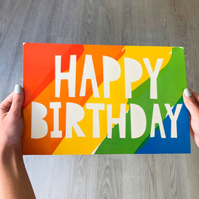 PaperCraft 8 x 12 Extra Large Celebration Card – Rainbow